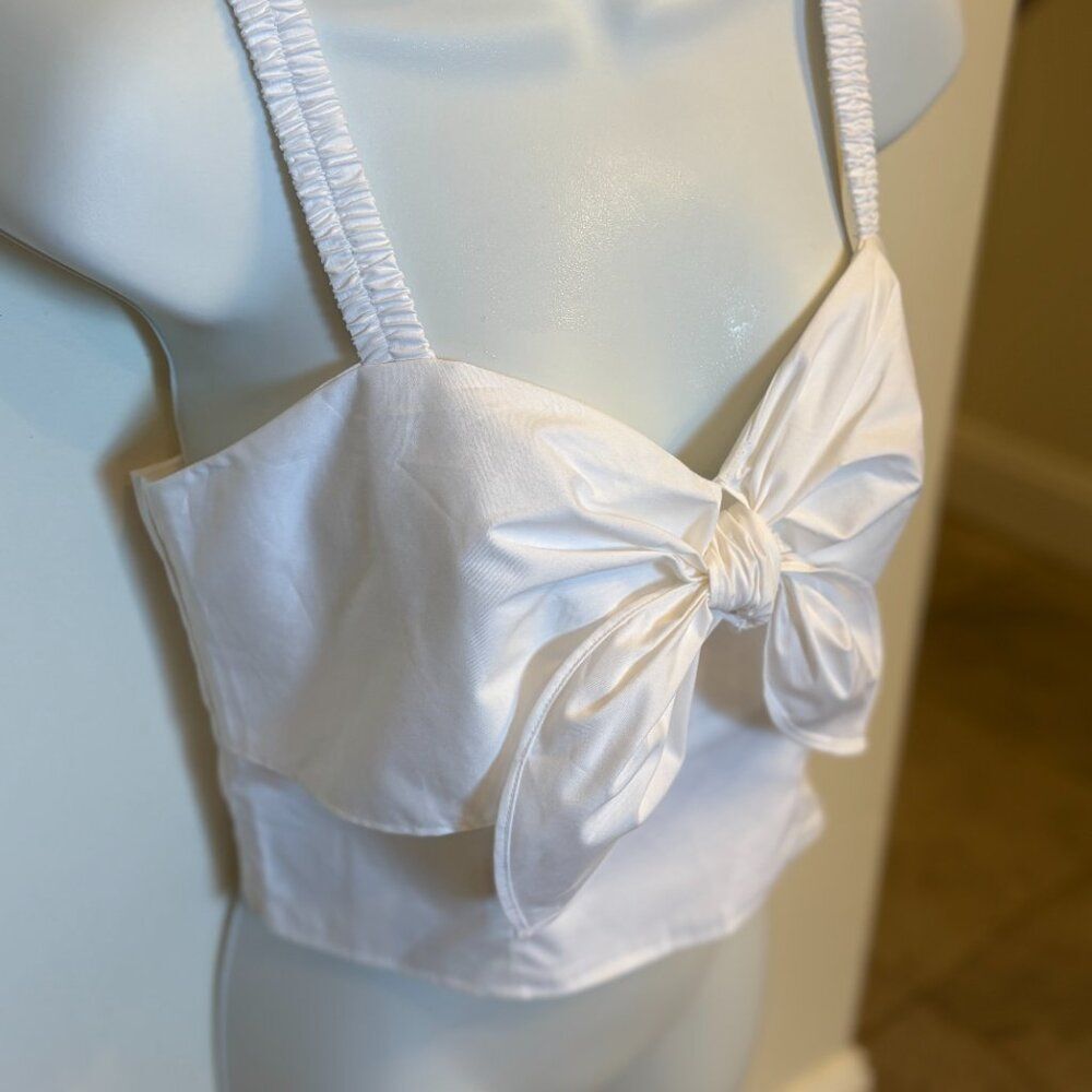 Express Women's NWT Tie Front Crop Top, Size S